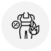 Fat burning and body toning icon