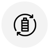 Portable and rechargeable design icon